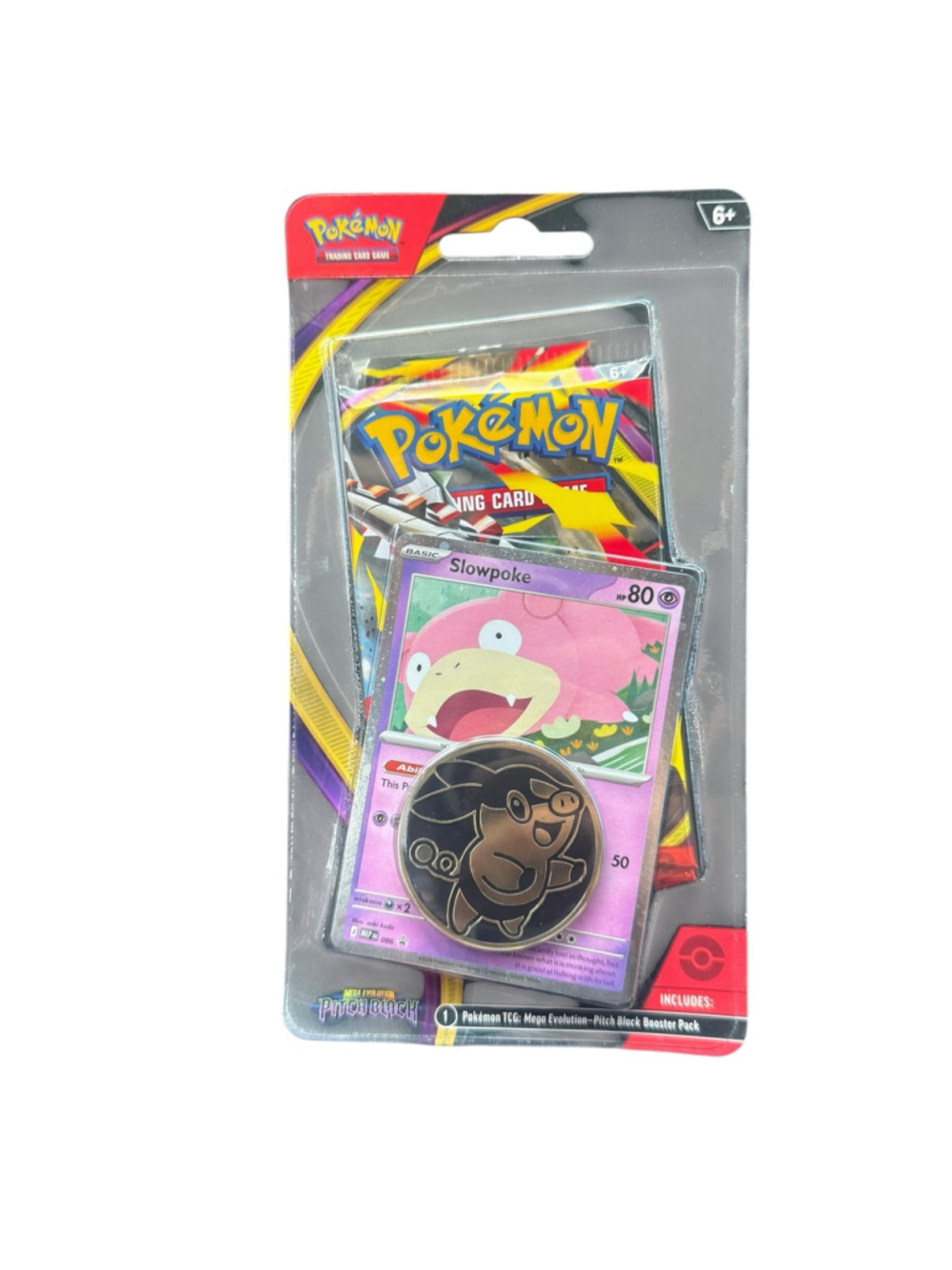 Pokémon Mega Evolution Pitch Black Slowpoke Trading Card Booster Pack New Sealed